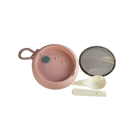 Stainless Steel Soup Cup 530ml Pink - Picture 2 of 4